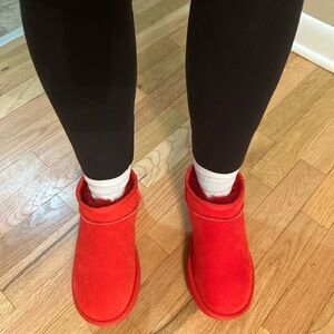 UGG Red Ankle Boots